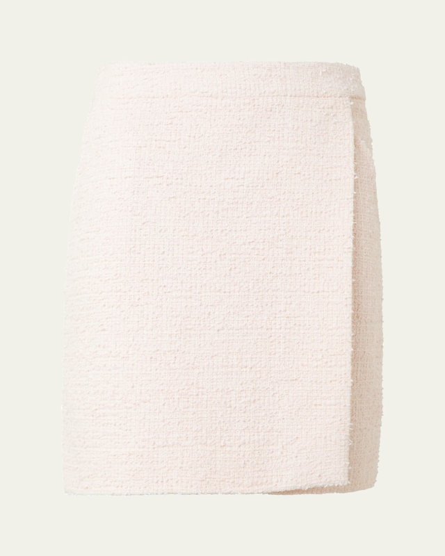 Tweed A-Line Wrap Skirt